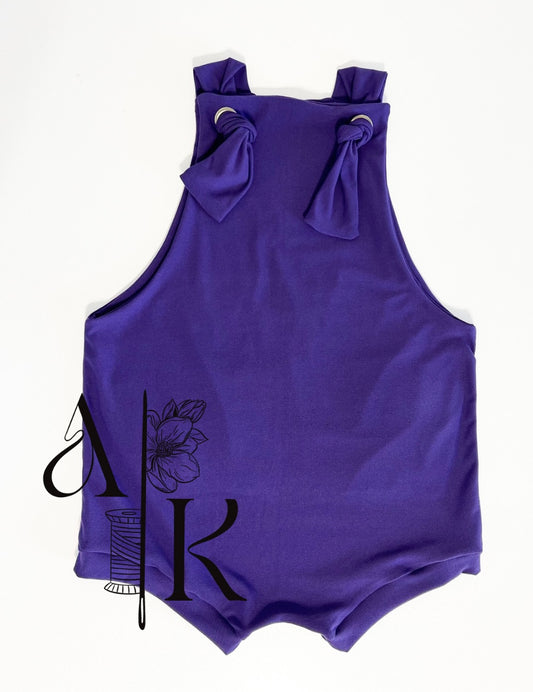 (5T) Purple Overall Shorties (Girl)