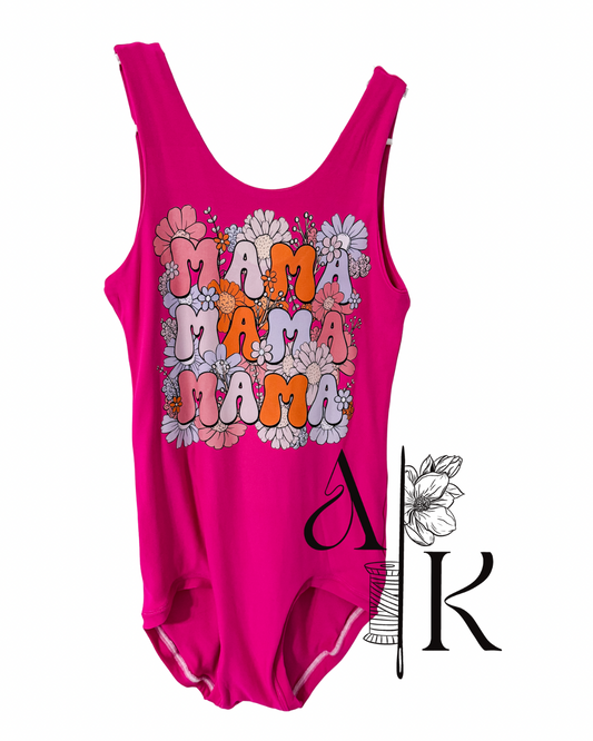(M) DTF printed Mama Leo, sleeveless